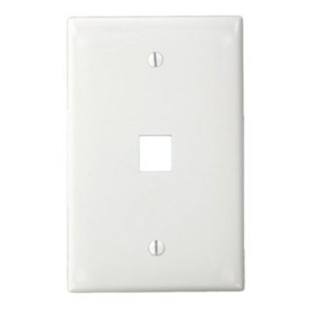 Leviton Number of Gangs: 1 High-Impact Nylon, Smooth Finish, White 41091-1WN